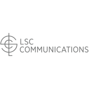 LSC Communications Logo in Grey