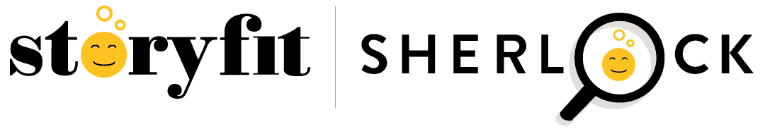 StoryFit and Sherlock logos sitting side-by-side
